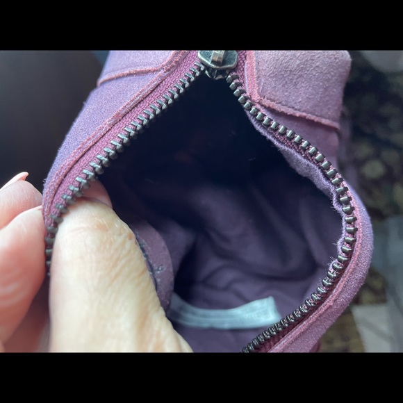 Free People Barrel Purple Suede Crossbody. NWOT - Picture 7 of 7